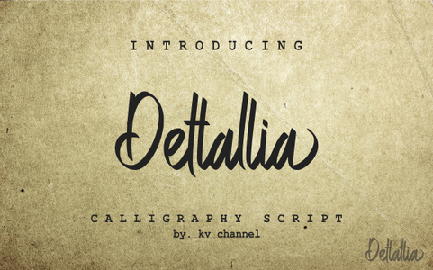 Dettallia Personal Use Only font