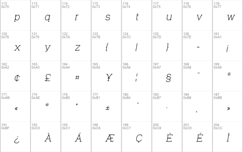 Venice Serif Regular Italic