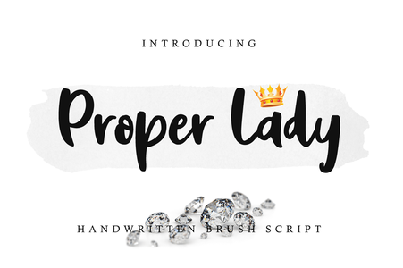 Proper Lady font