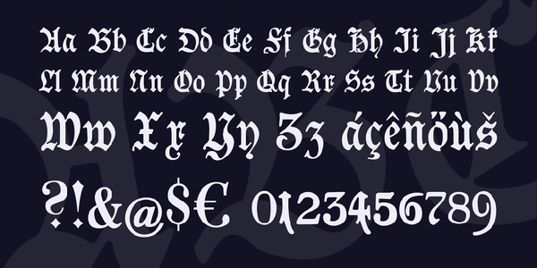 Goeschen Fraktur UNZ1A font