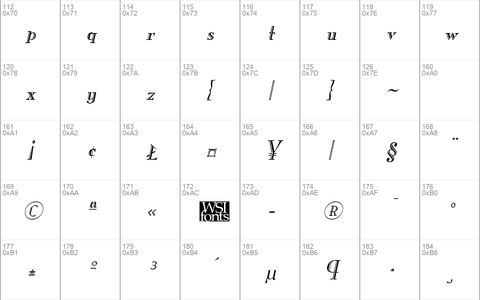 MonarchEngraved Italic