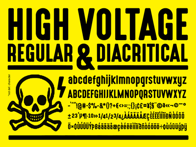 HighVoltage Rough font