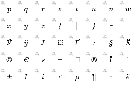 Journal Italic Cyrillic