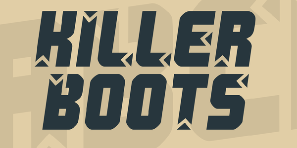 Killer boots font