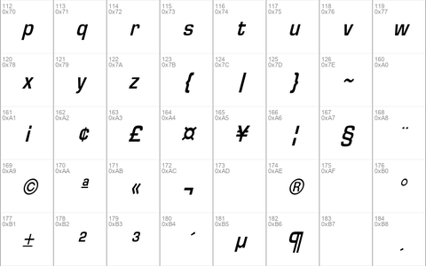 EurostileCndObl-Bold Regular