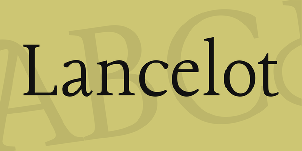 Lancelot font