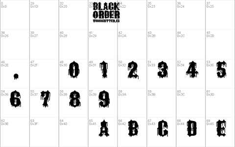 Black Order font