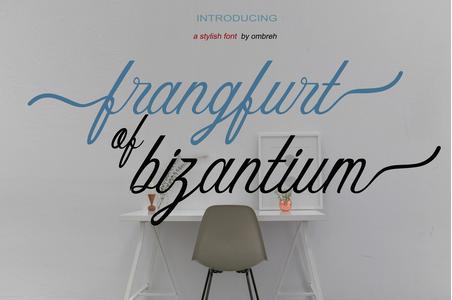 frangfurt of bizantium font