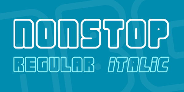 Nonstop font