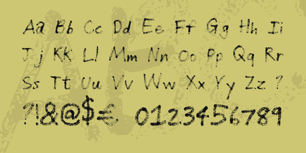 Grunge Handwriting font