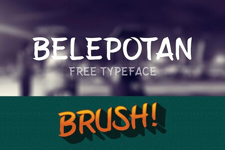 Belepotan font