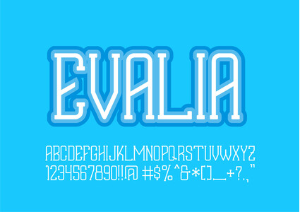 EVALIA font