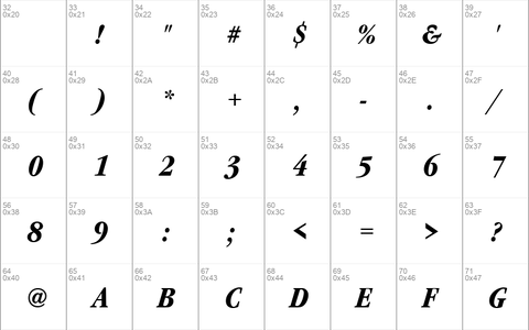 GaramondItcTEECon Bold Italic