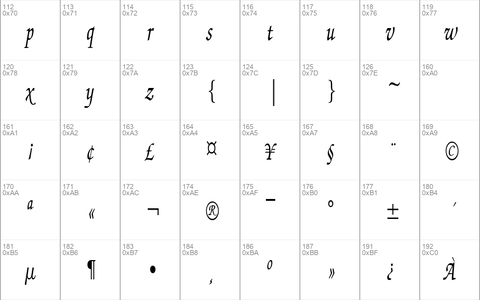 ExchequerScriptCondensed Regular