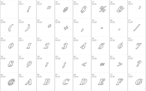 FZ ROMAN 30 HOLLOW ITALIC