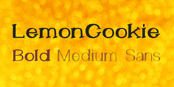 LemonCookieBold font