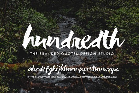 Hundredth by The Branded Quotes font