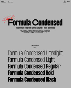 Formula Condensed font