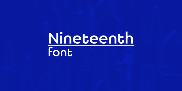Nineteenth font