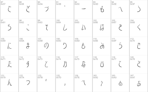 Raffine Hiragana Regular