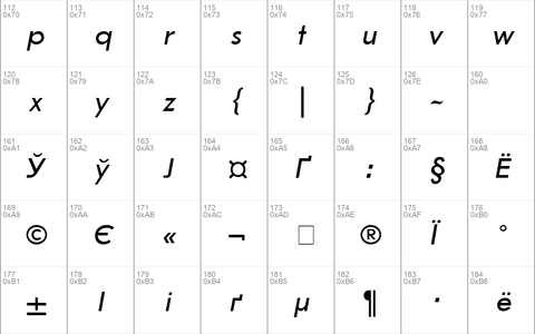 JournalSans Italic Cyrillic