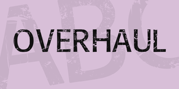 Overhaul font