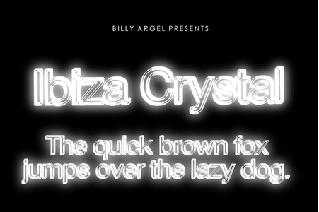 Ibiza Crystal Personal Use font