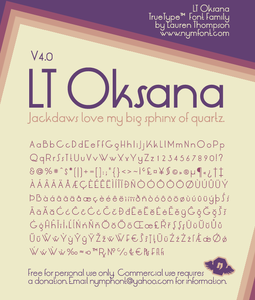 LRT Oksana font