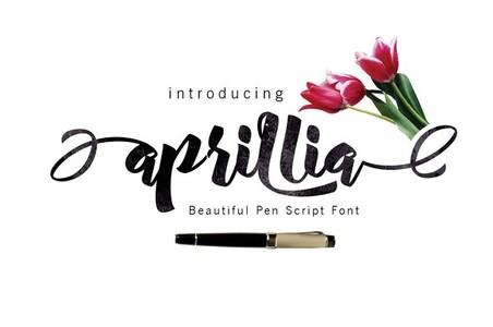 Aprillia Script TEST font
