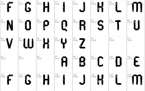 Brushland font