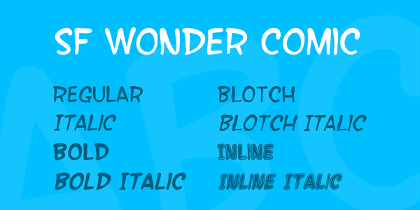 SF Wonder Comic font