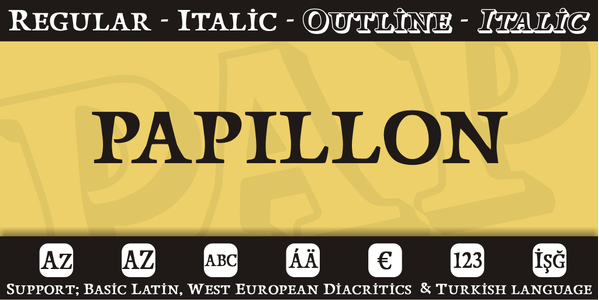 Papillons font