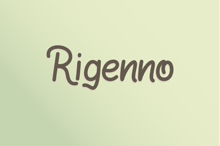 Rigenno font