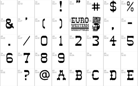 Euro Western font