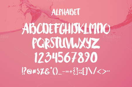 Water font