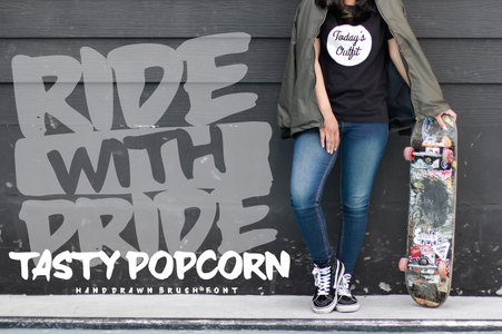 Tasty Popcorn Personal use font