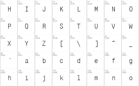 MonoCondensedCTT Regular