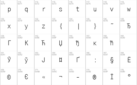 MonoCondensedCTT Regular