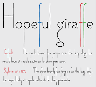 Hopefulgiraffe Demo font