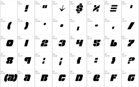 Space Cruiser Italic