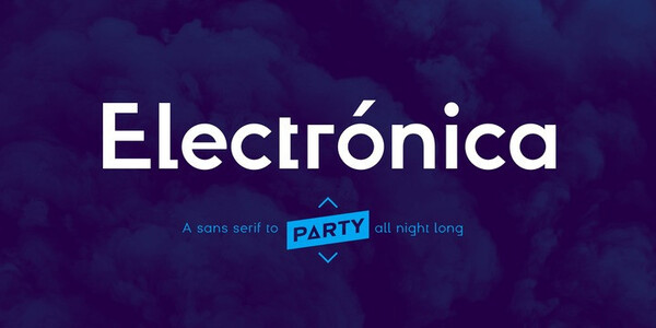 Electronica Display Inline font