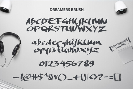 DREAMERS BRUSH font