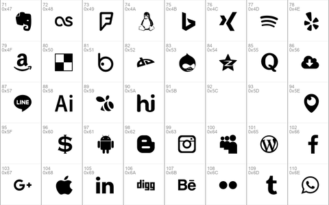 Type Icons Regular