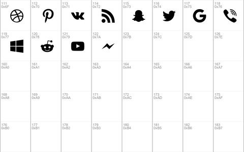Type Icons Regular