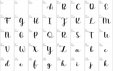 Diarylea font