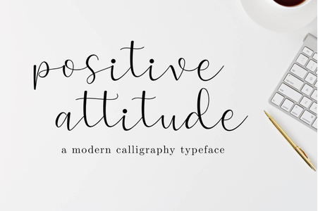 Positive Attitude font