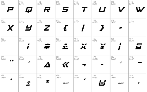 Strike Fighter Laser Italic