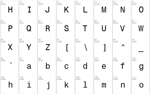 Monospac821 WGL4 BT