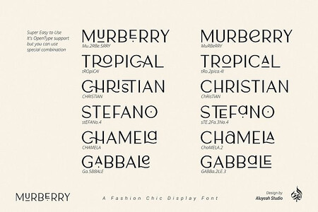 Murberry font