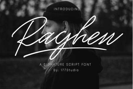 Raghen Script font